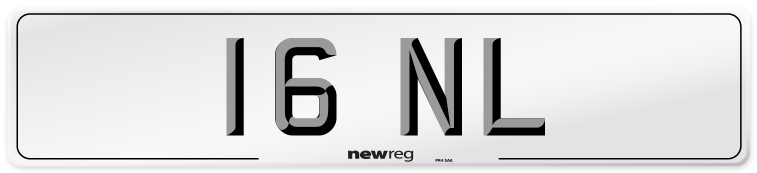 16 NL Number Plate from New Reg